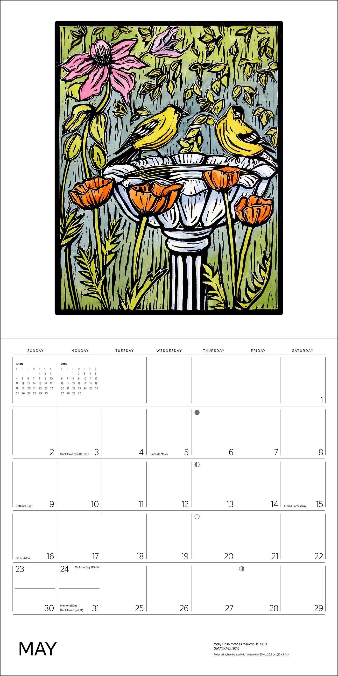 POM Molly Hashimoto: Birds 2027 Wall Calendar