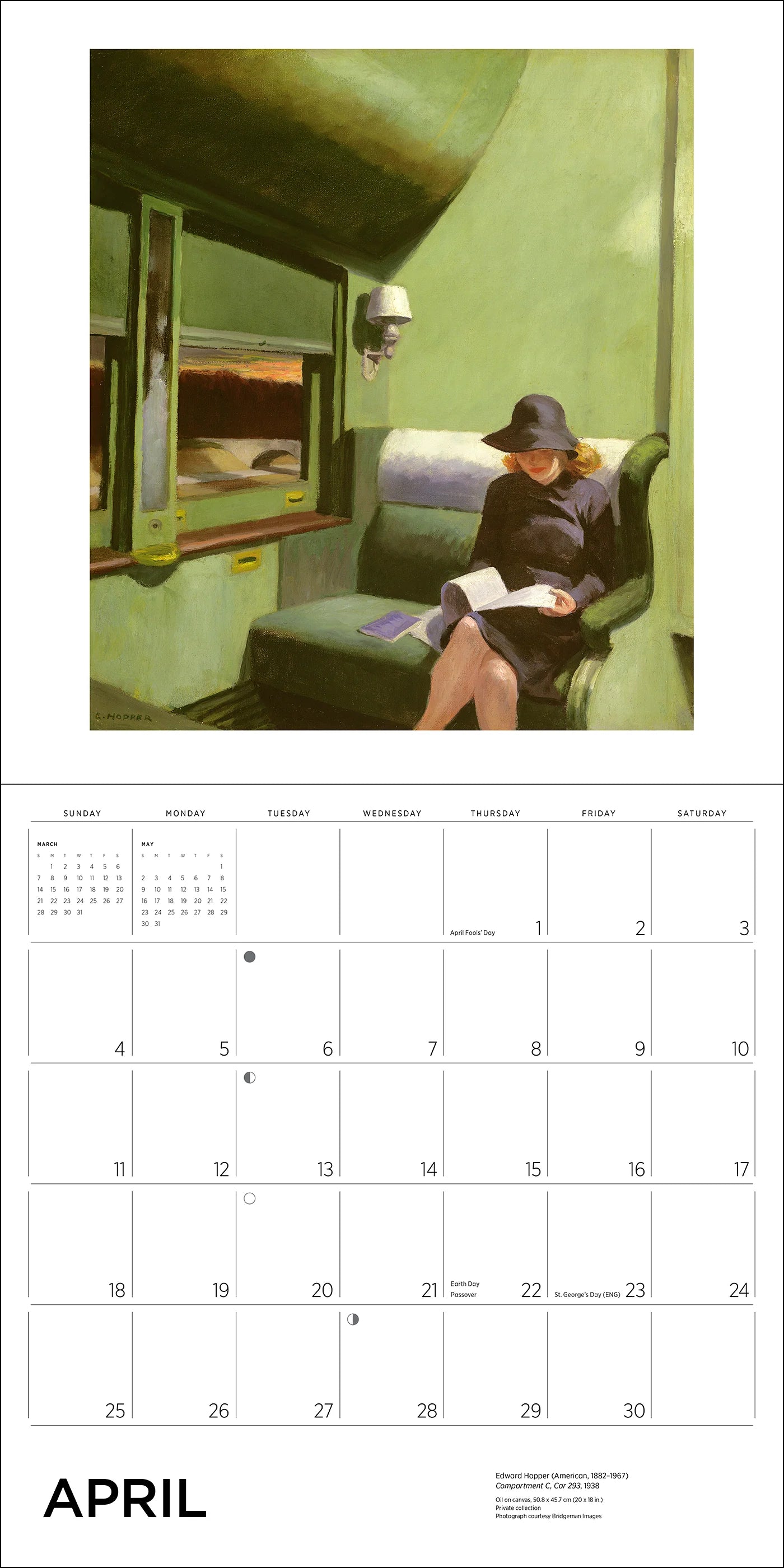 POM Edward Hopper 2027 Wall Calendar