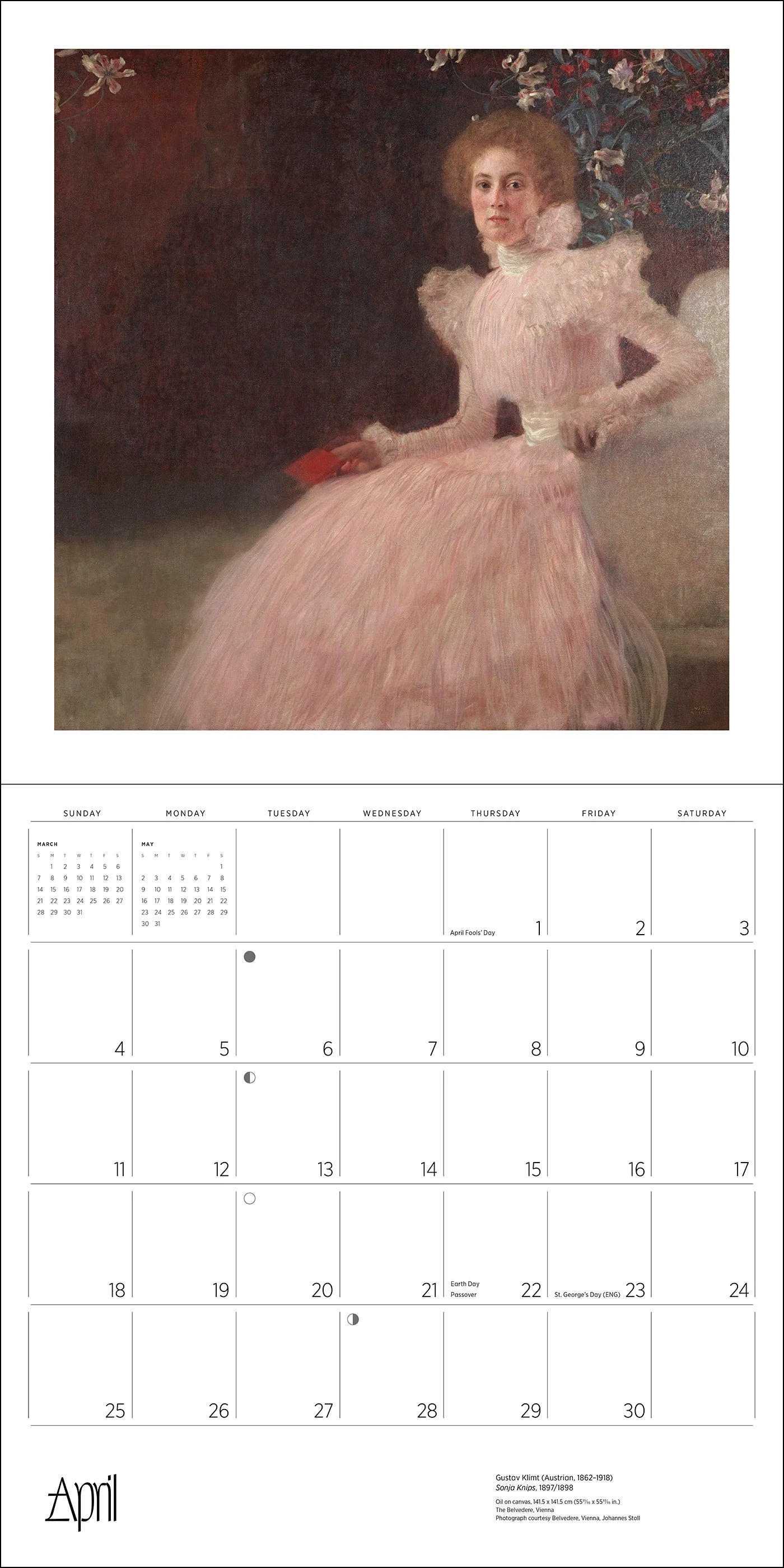 POM Gustav Klimt 2027 Wall Calendar