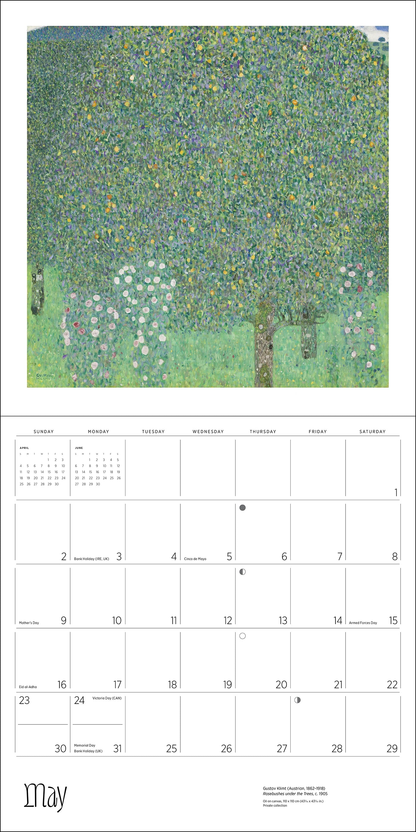 POM Gustav Klimt 2027 Wall Calendar