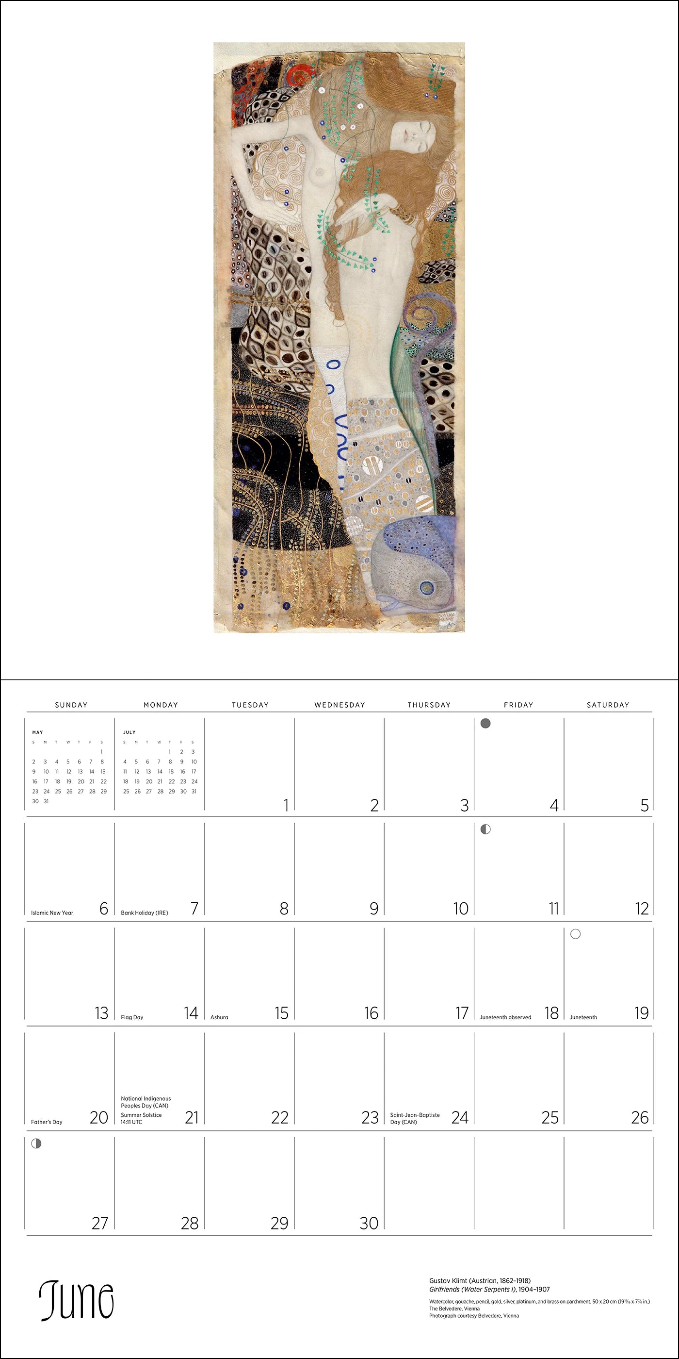 POM Gustav Klimt 2027 Wall Calendar