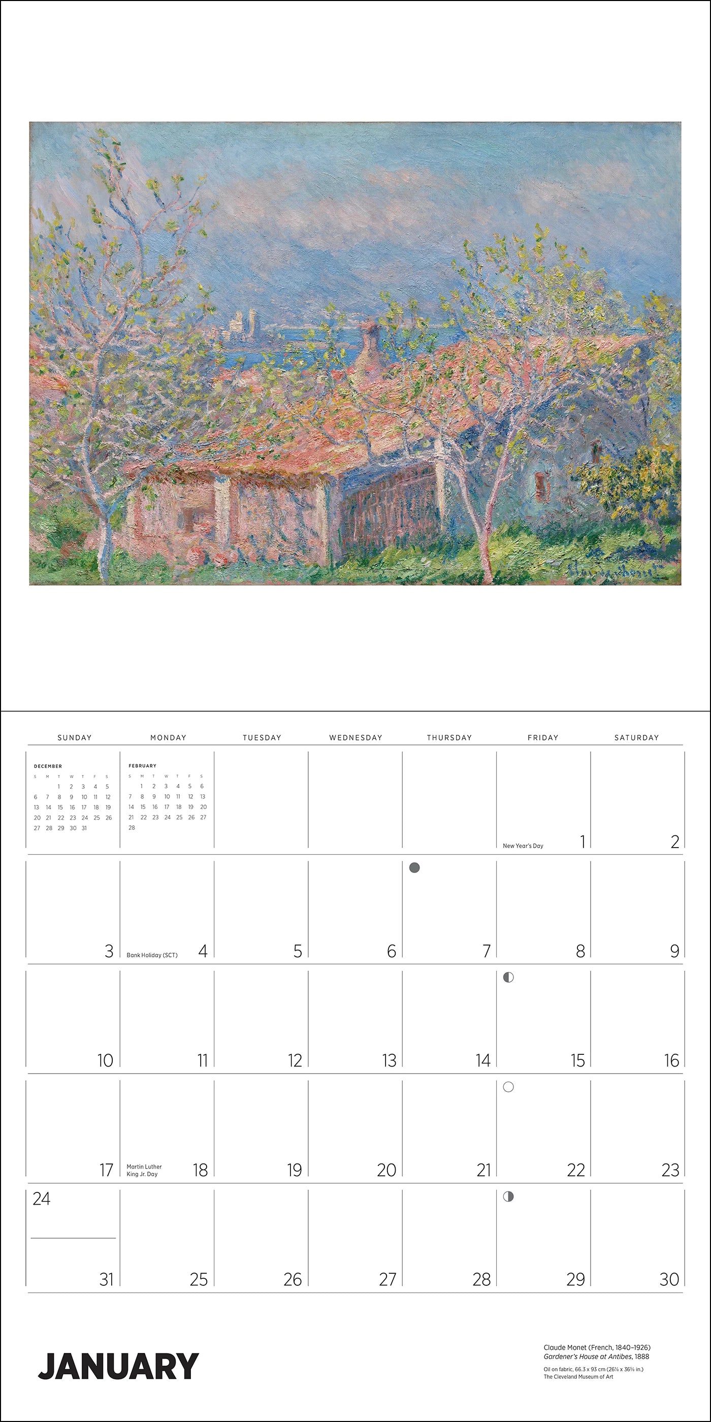 POM Claude Monet 2027 Wall Calendar