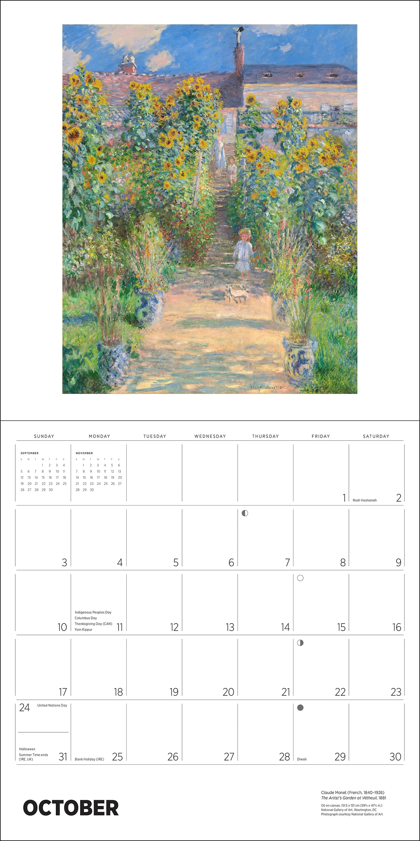 POM Claude Monet 2027 Wall Calendar