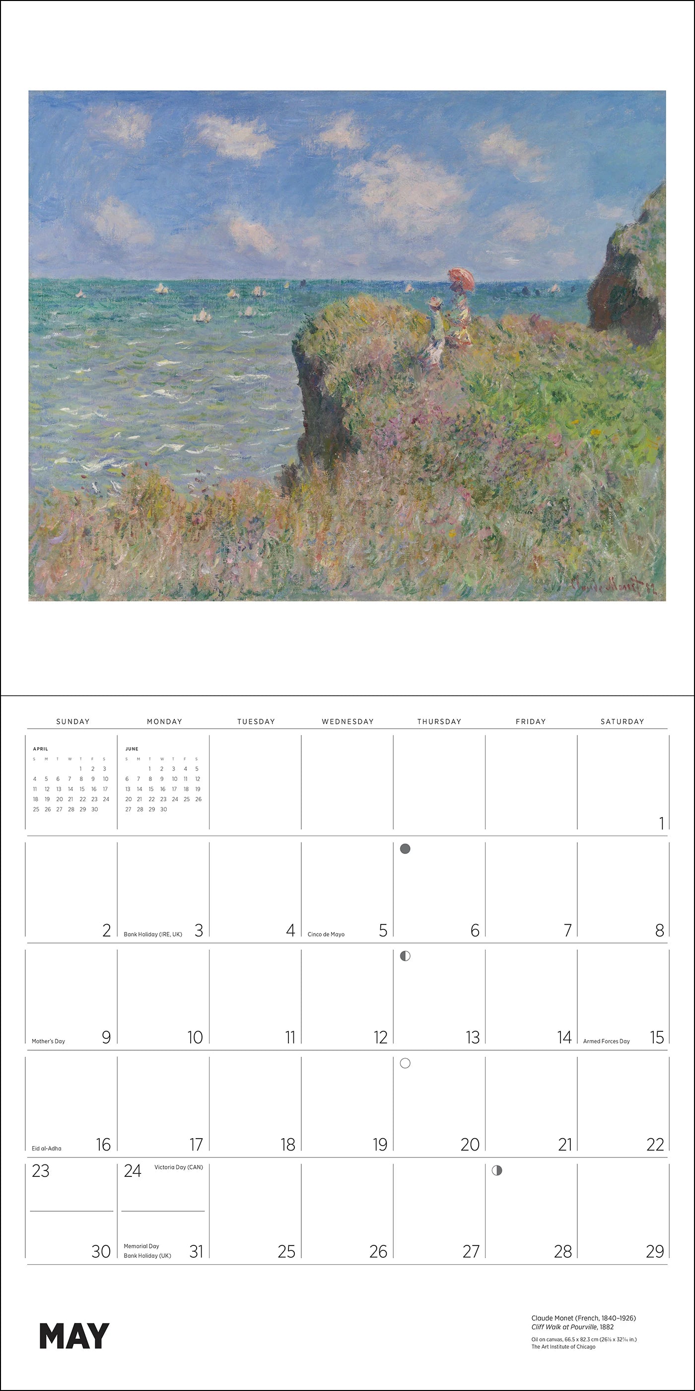 POM Claude Monet 2027 Wall Calendar