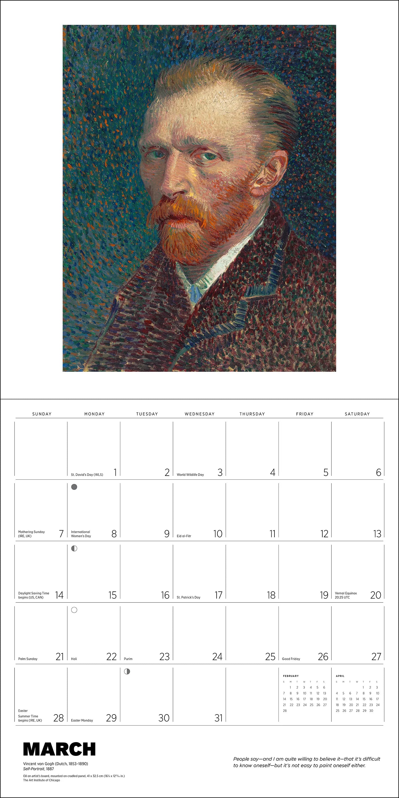 POM Vincent van Gogh 2027 Wall Calendar