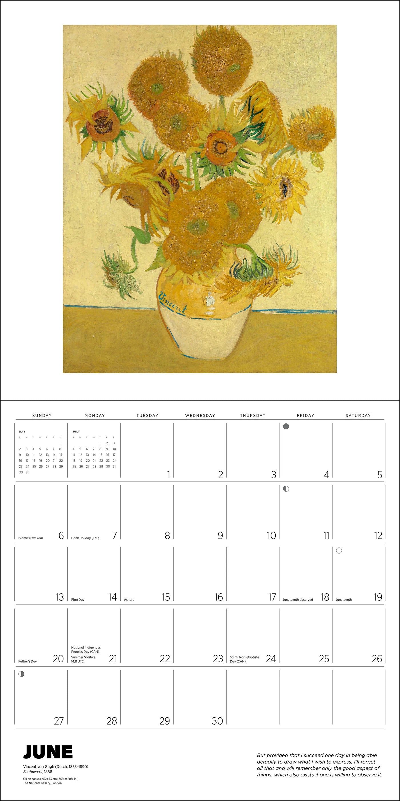 POM Vincent van Gogh 2027 Wall Calendar