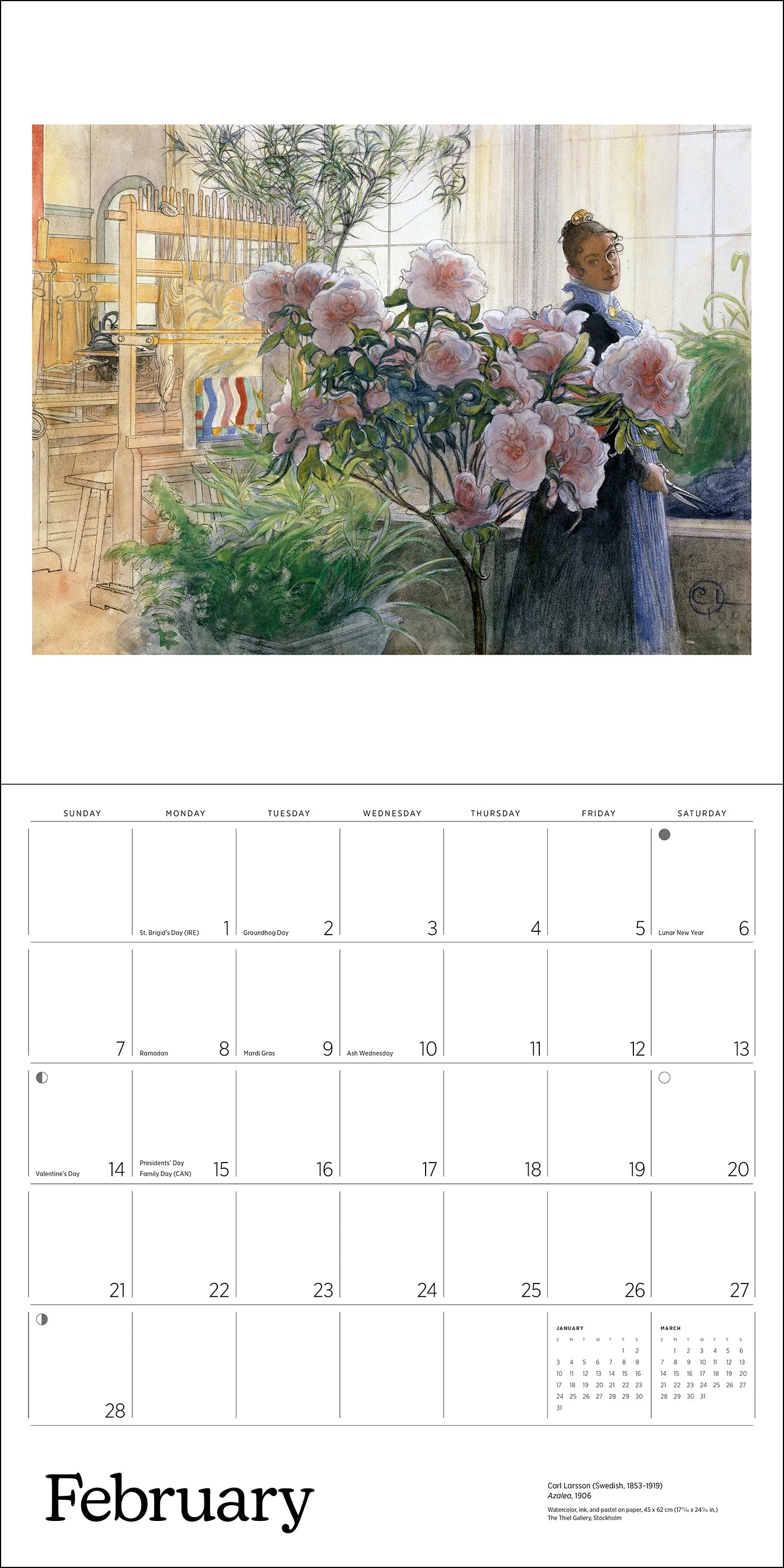 POM Carl Larsson 2027 Wall Calendar