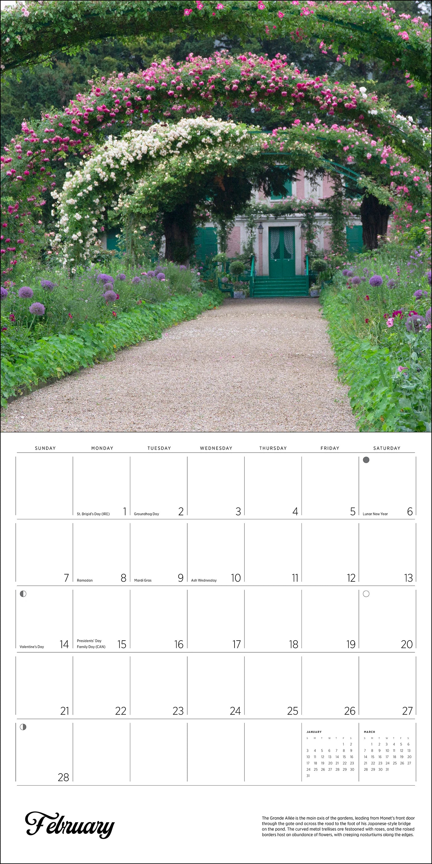 POM Monet's Passion: The Gardens at Giverny 2027 Wall Calendar