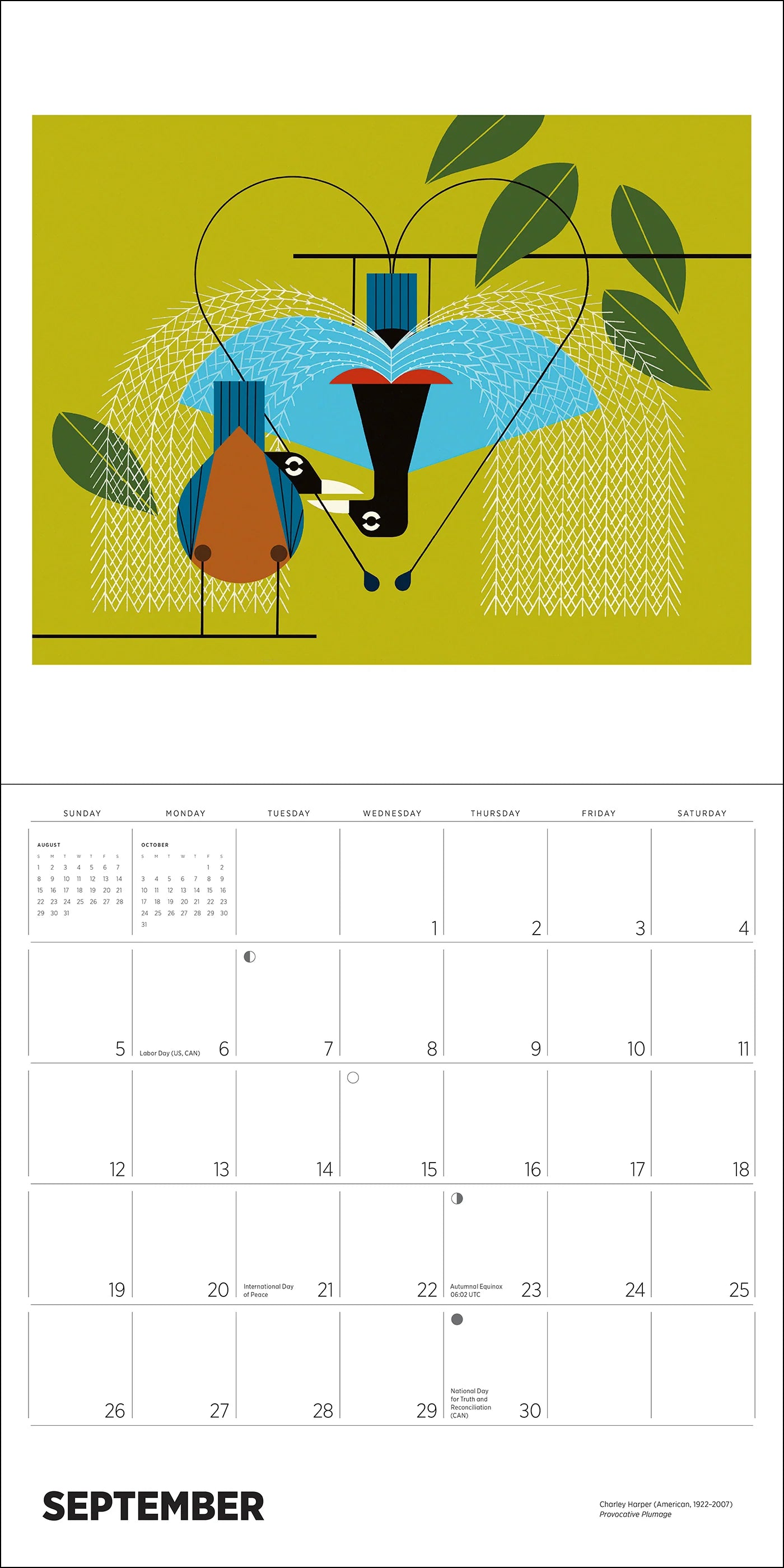 POM Charley Harper 2027 Wall Calendar