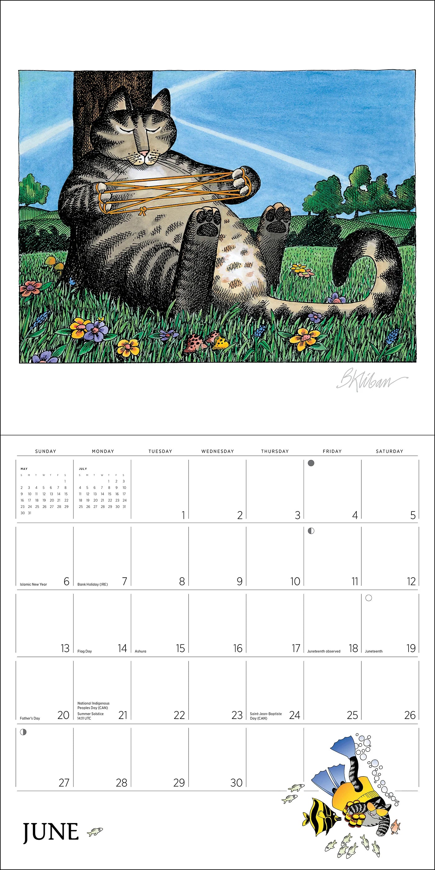 POM B. Kliban: CatCalendar 2027 Wall Calendar