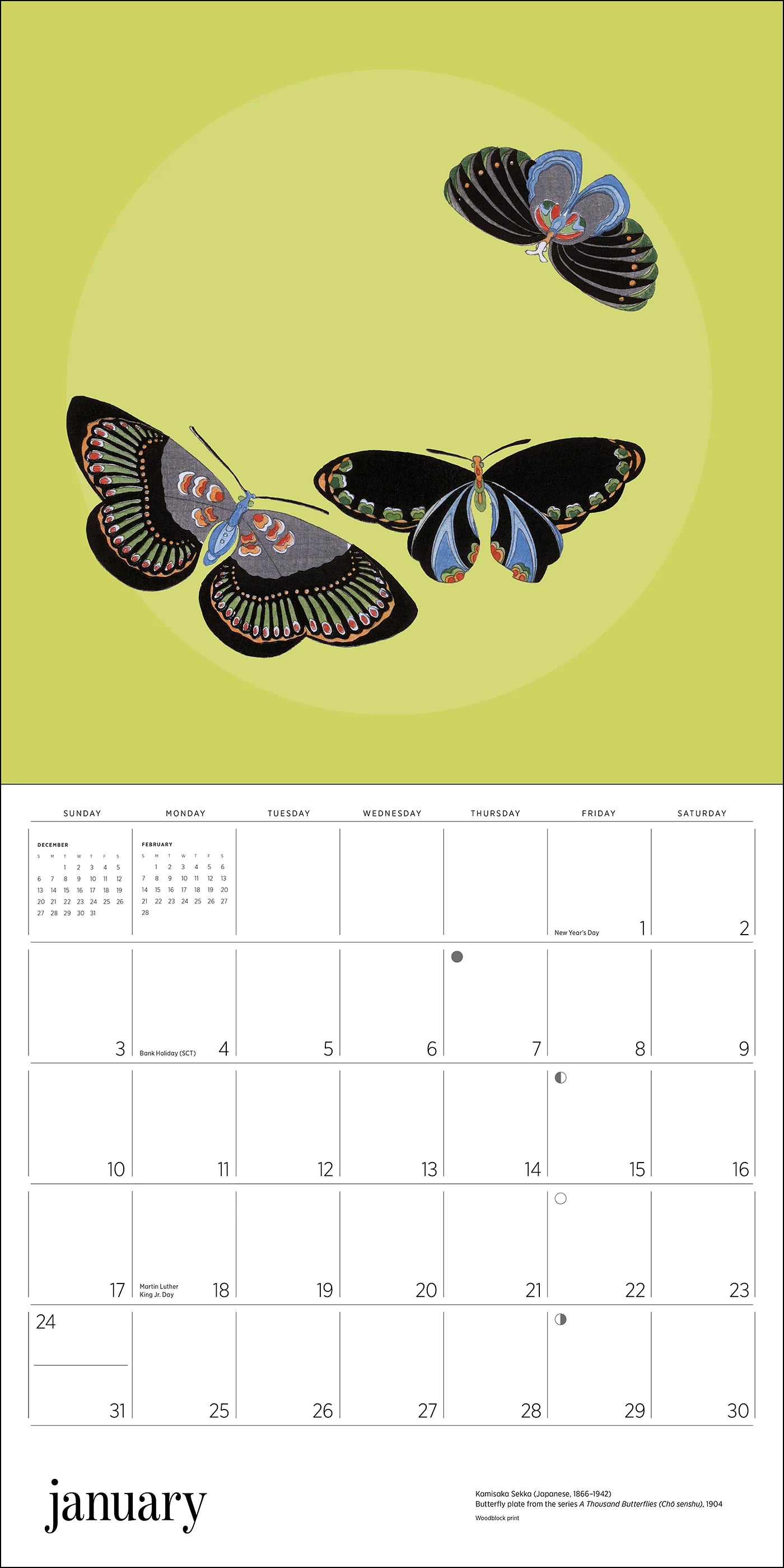 POM Butterflies 2027 Wall Calendar