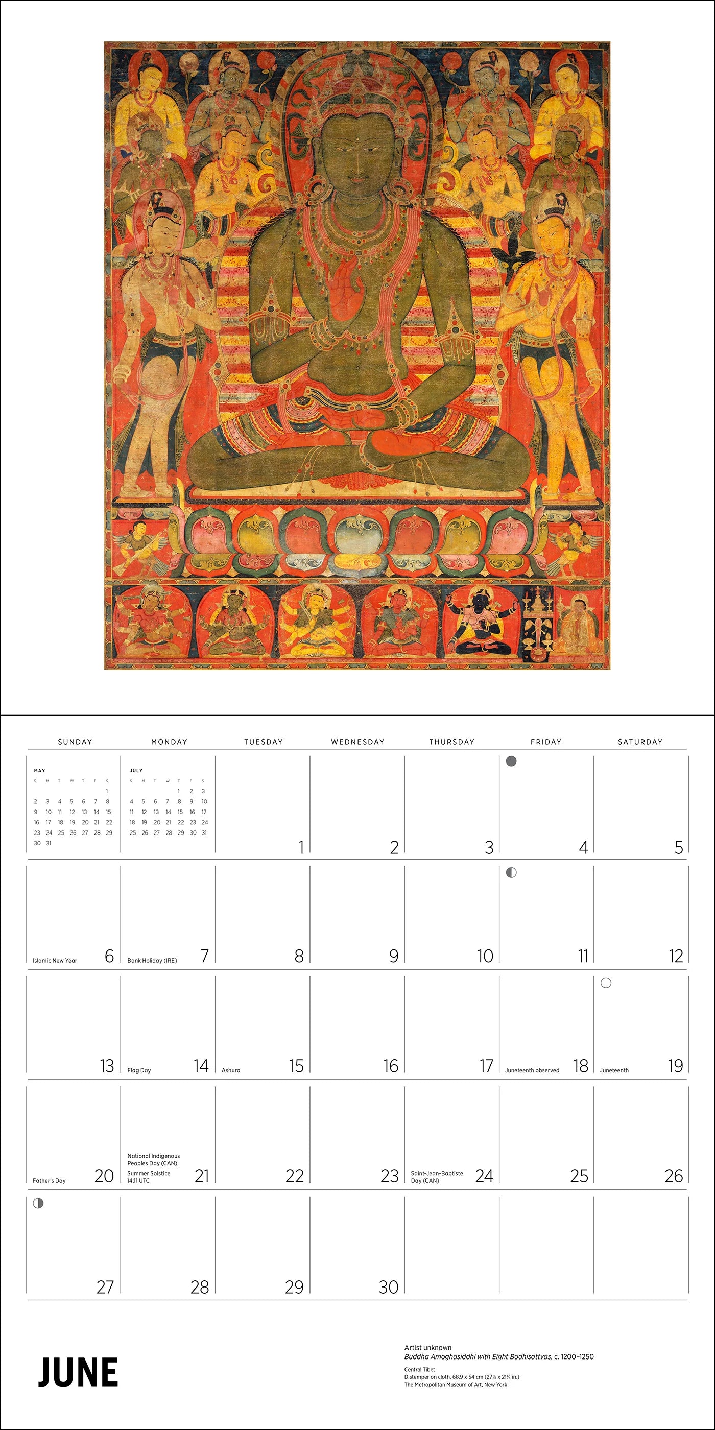 POM Enlightenment: Buddhist Paintings 2027 Wall Calendar