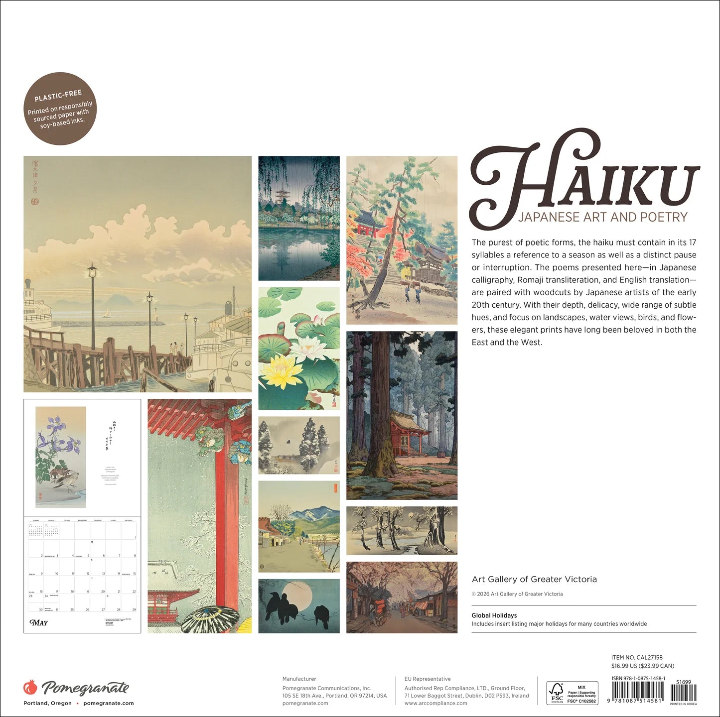 POM Haiku: Japanese Art and Poetry 2027 Wall Calendar