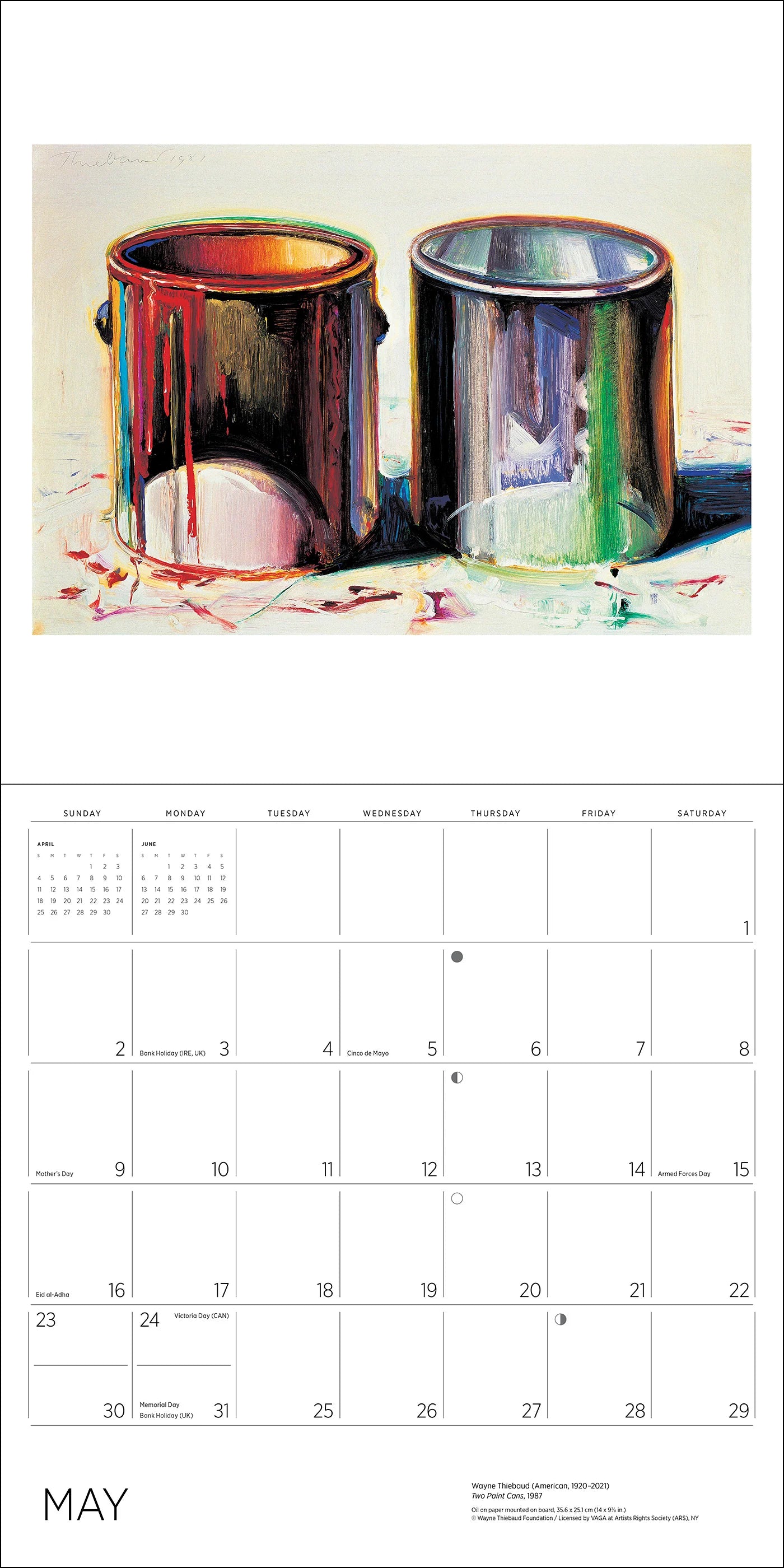 POM Wayne Thiebaud 2027 Wall Calendar
