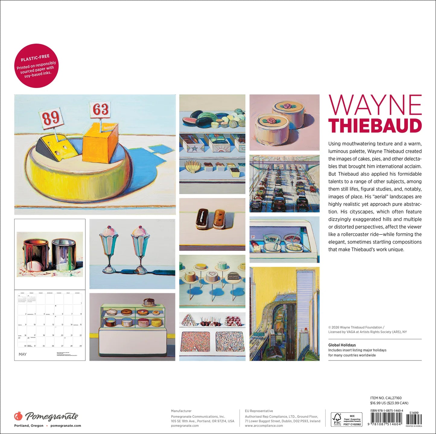POM Wayne Thiebaud 2027 Wall Calendar