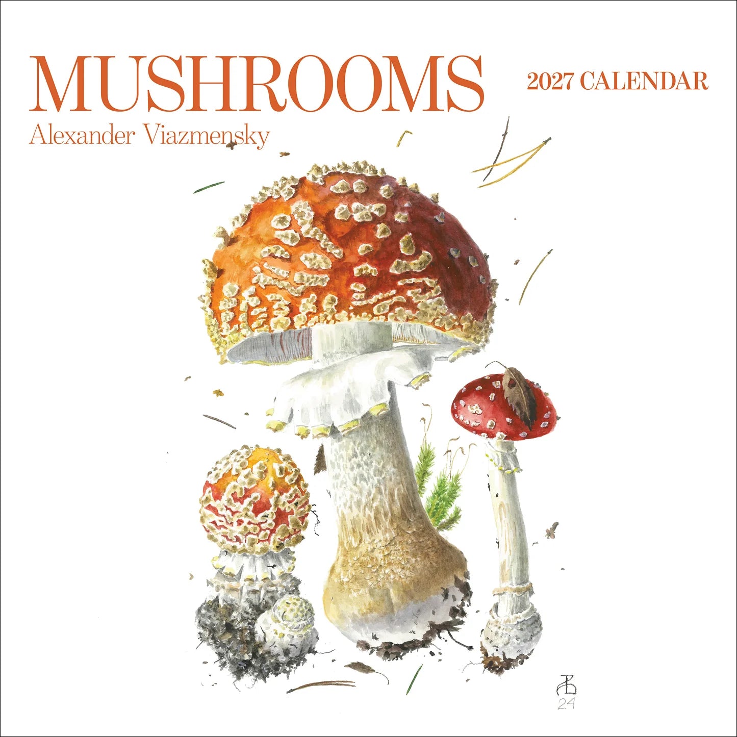POM Mushrooms: Alexander Viazmensky 2027 Wall Calendar