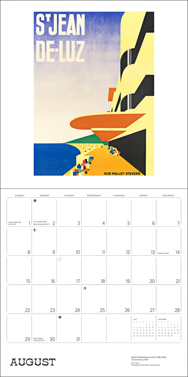 POM France: Vintage Travel Posters 2027 Wall Calendar