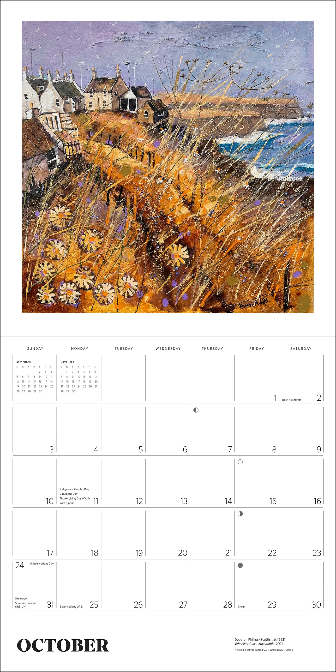 POM Scotland: The Art of Deborah Phillips 2027 Wall Calendar
