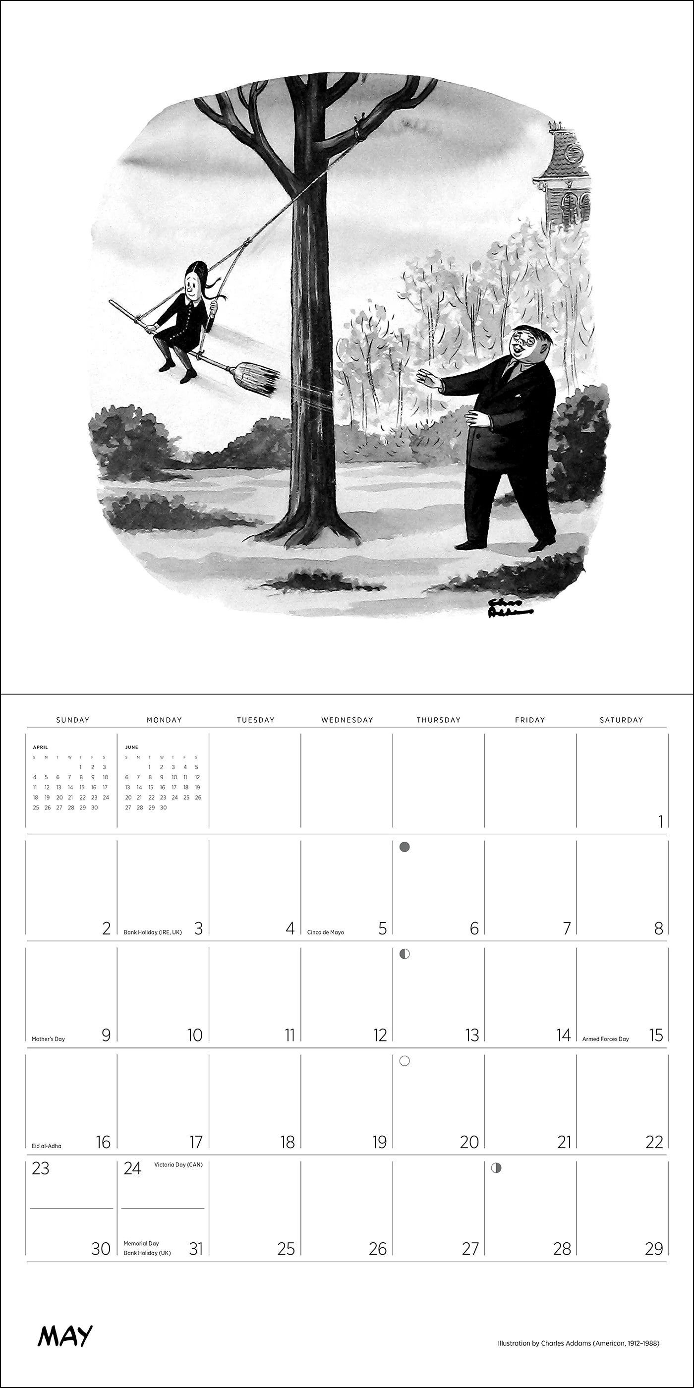 POM Charles Addams: The Addams Family 2027 Wall Calendar