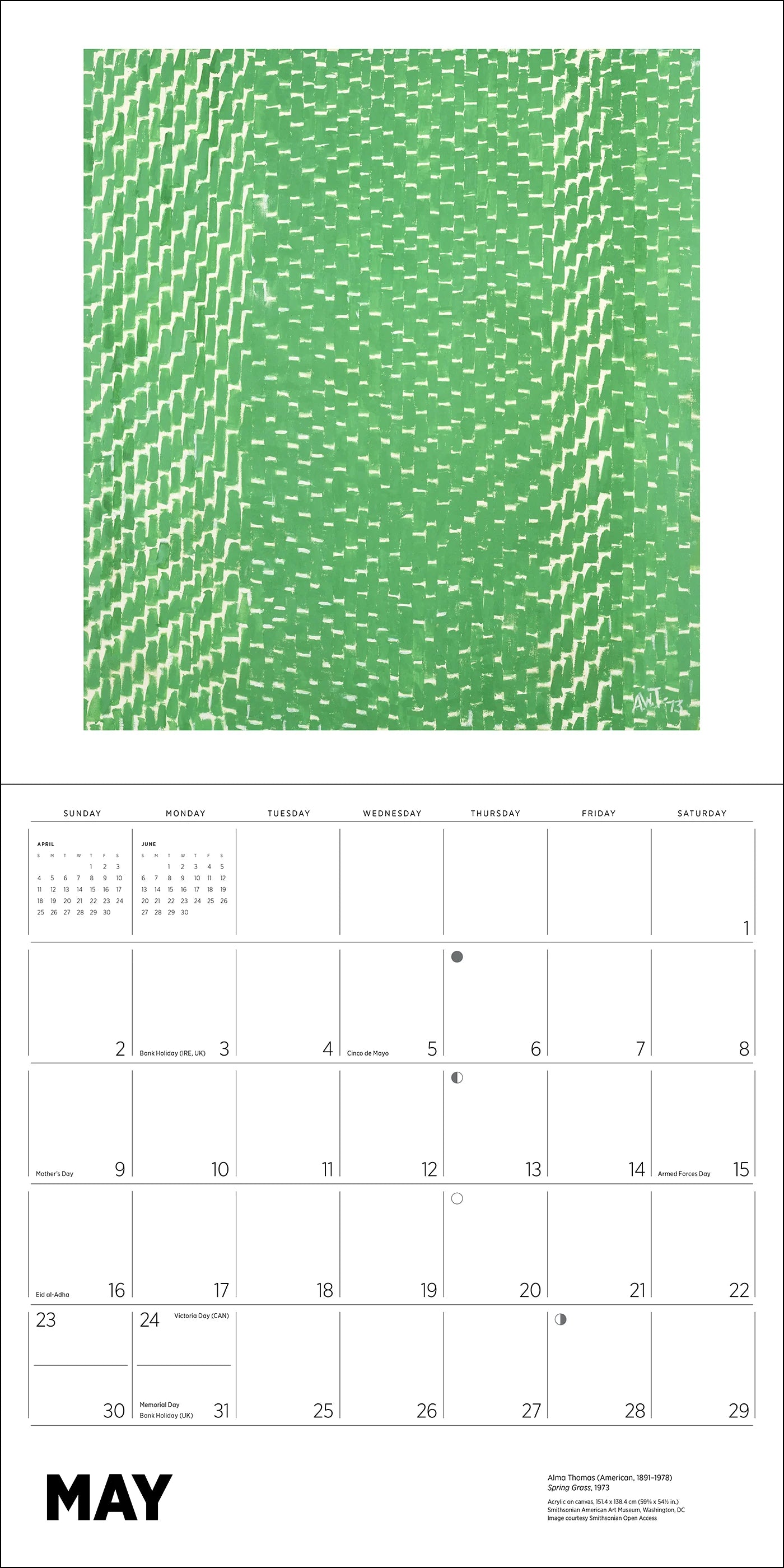 POM Alma Thomas 2027 Wall Calendar