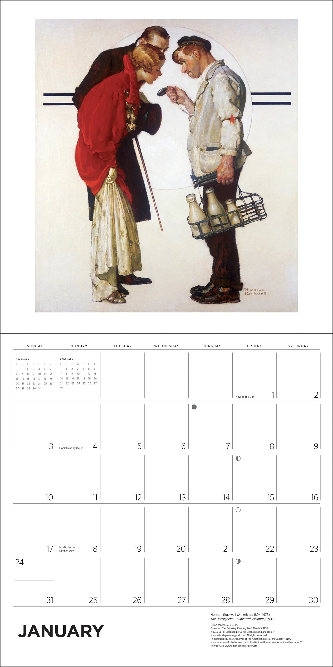 POM Norman Rockwell: The Saturday Evening Post 2027 Wall Calendar