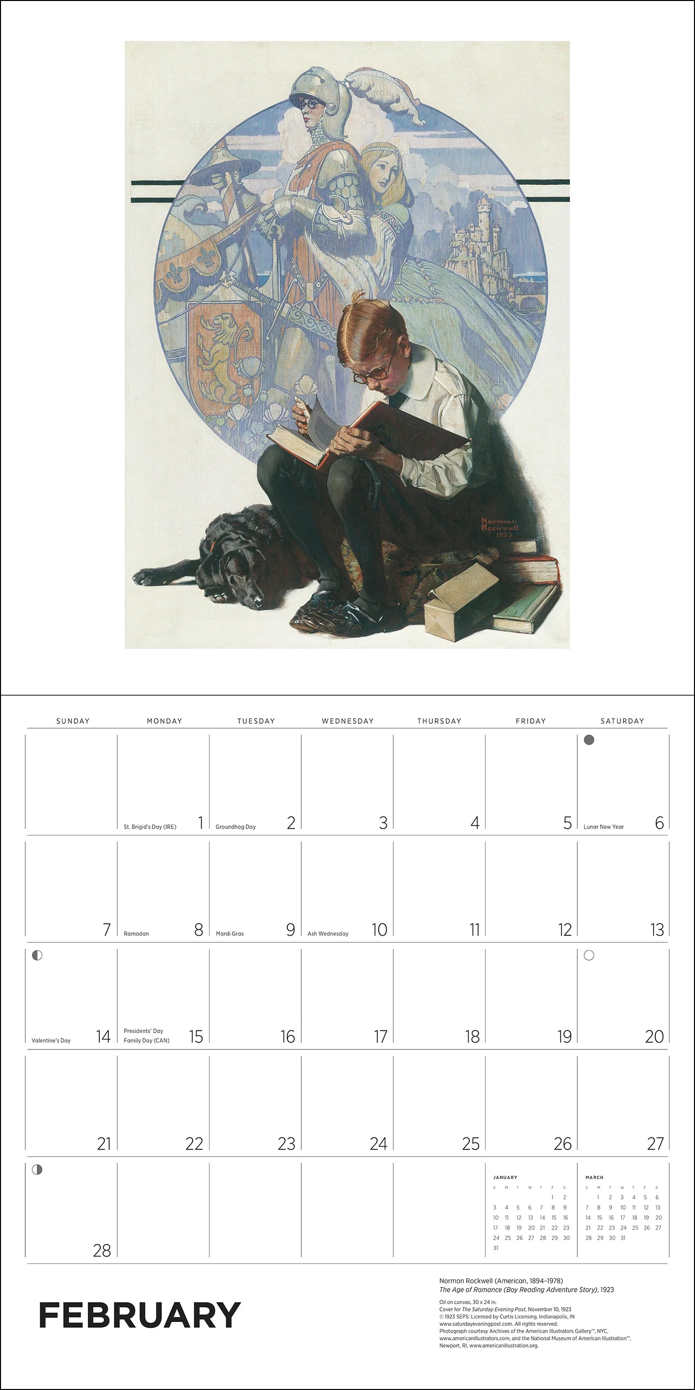 POM Norman Rockwell: The Saturday Evening Post 2027 Wall Calendar