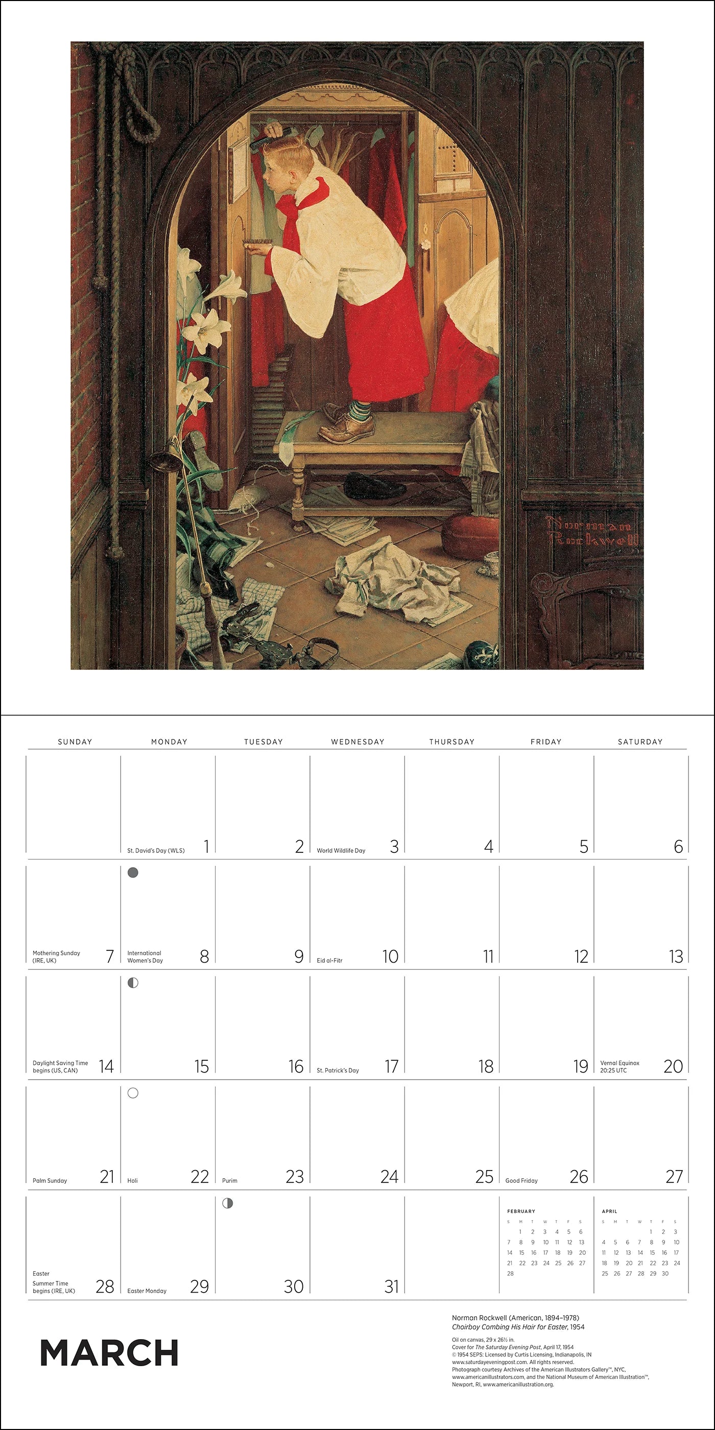 POM Norman Rockwell: The Saturday Evening Post 2027 Wall Calendar