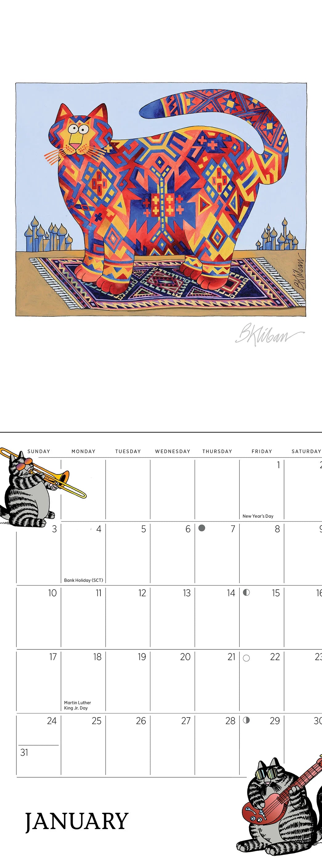 POM B. Kliban: CatCalendar 2027 Mini Wall Calendar