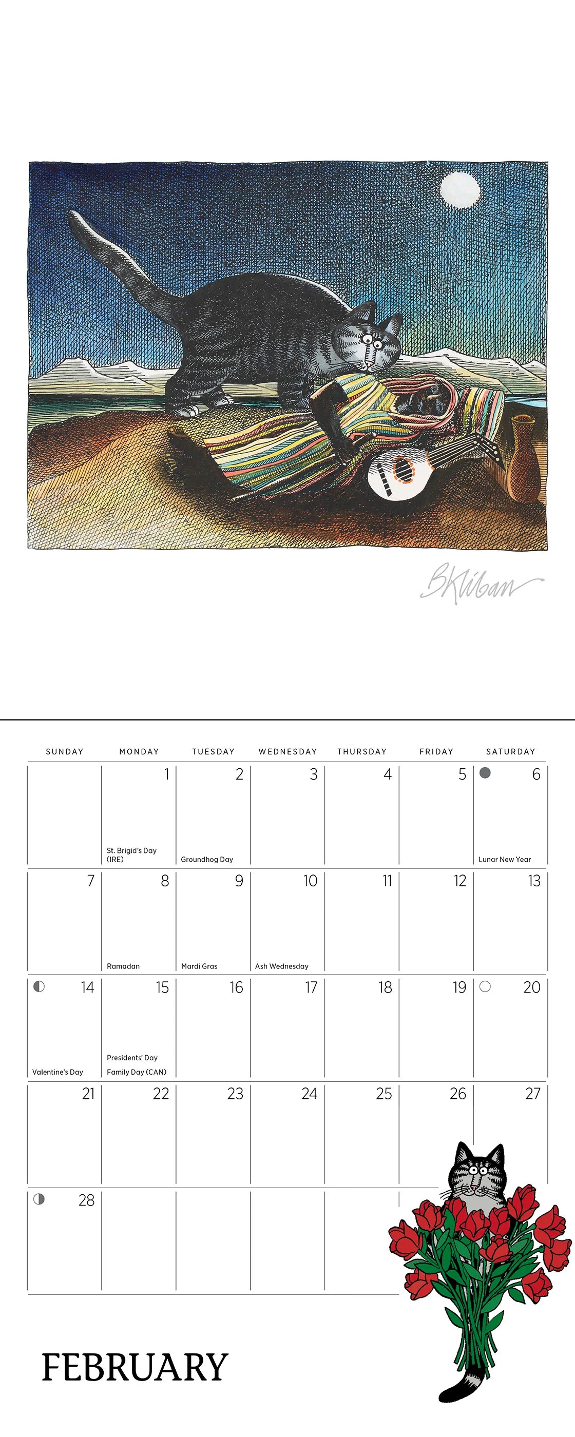 POM B. Kliban: CatCalendar 2027 Mini Wall Calendar