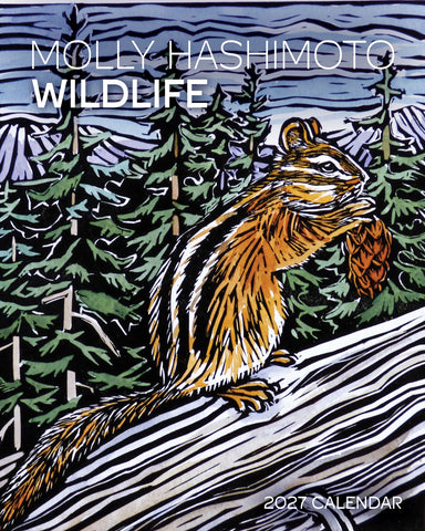 POM Molly Hashimoto: Wildlife 2027 Mini Wall Calendar
