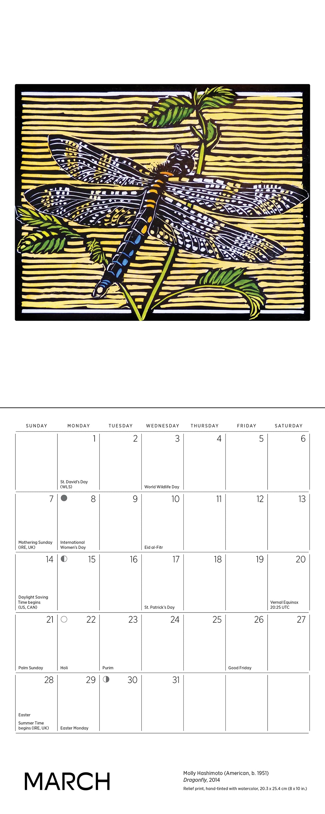 POM Molly Hashimoto: Wildlife 2027 Mini Wall Calendar