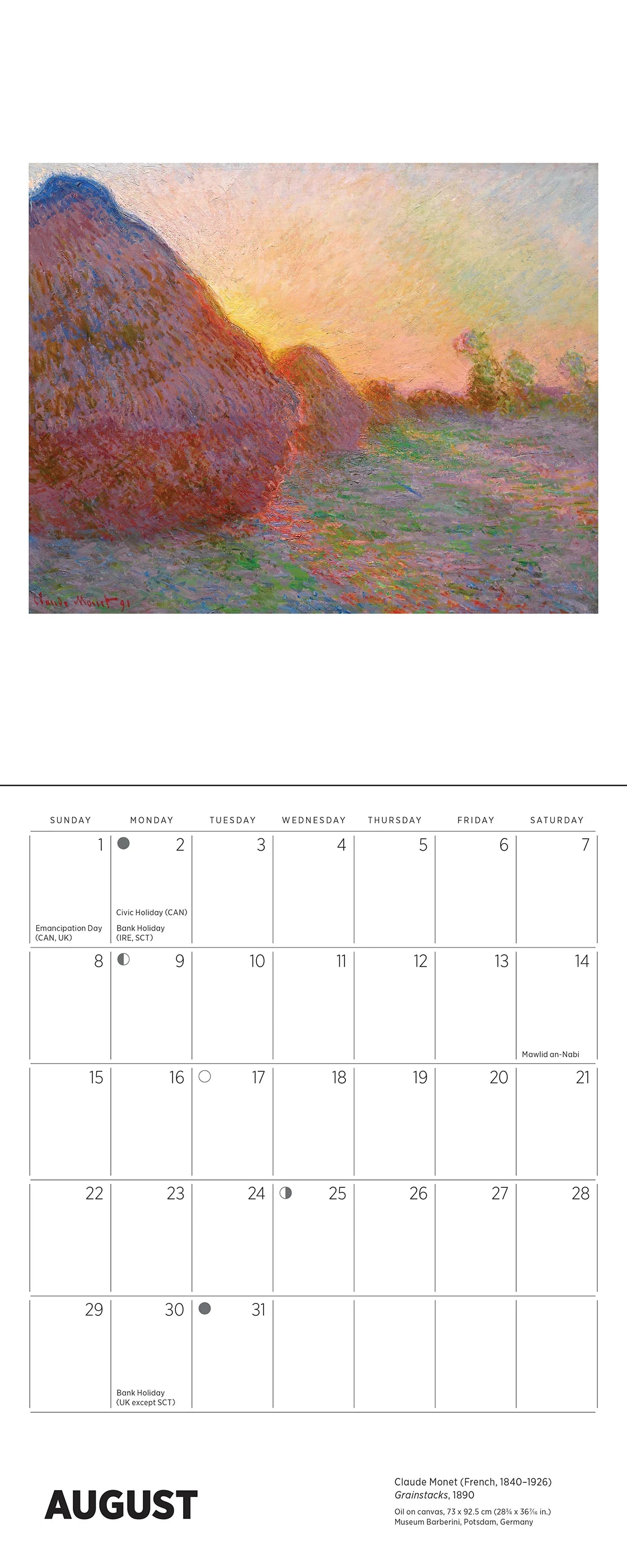 POM Claude Monet 2027 Mini Calendar