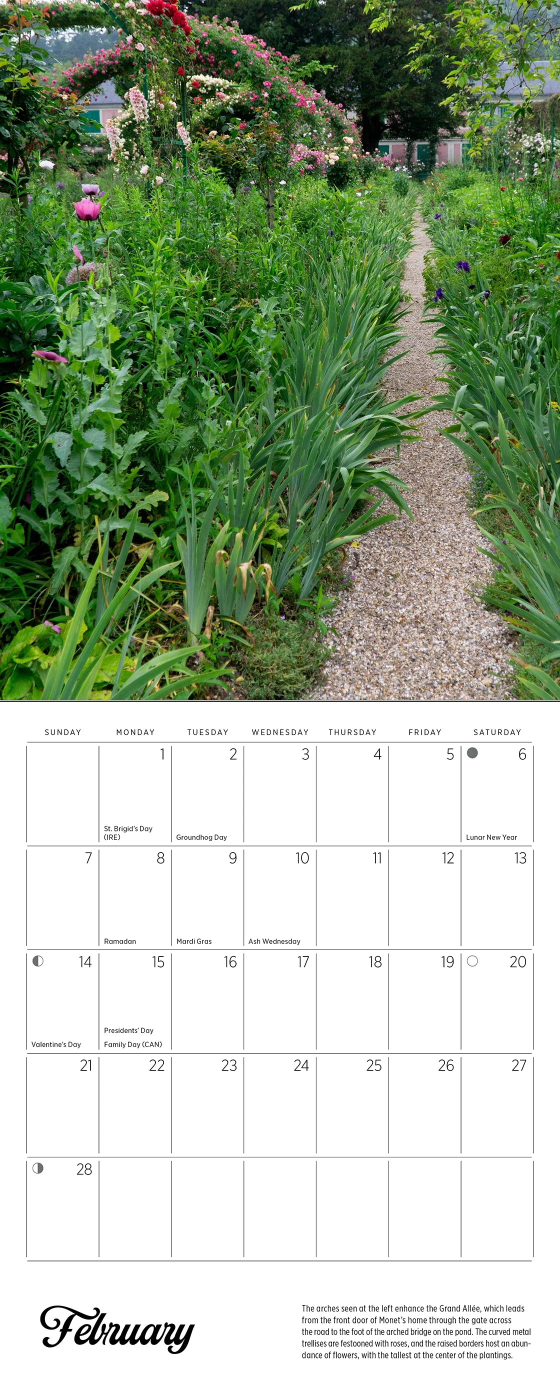 POM Monet's Passion: The Gardens at Giverny 2027 Mini Wall Calendar