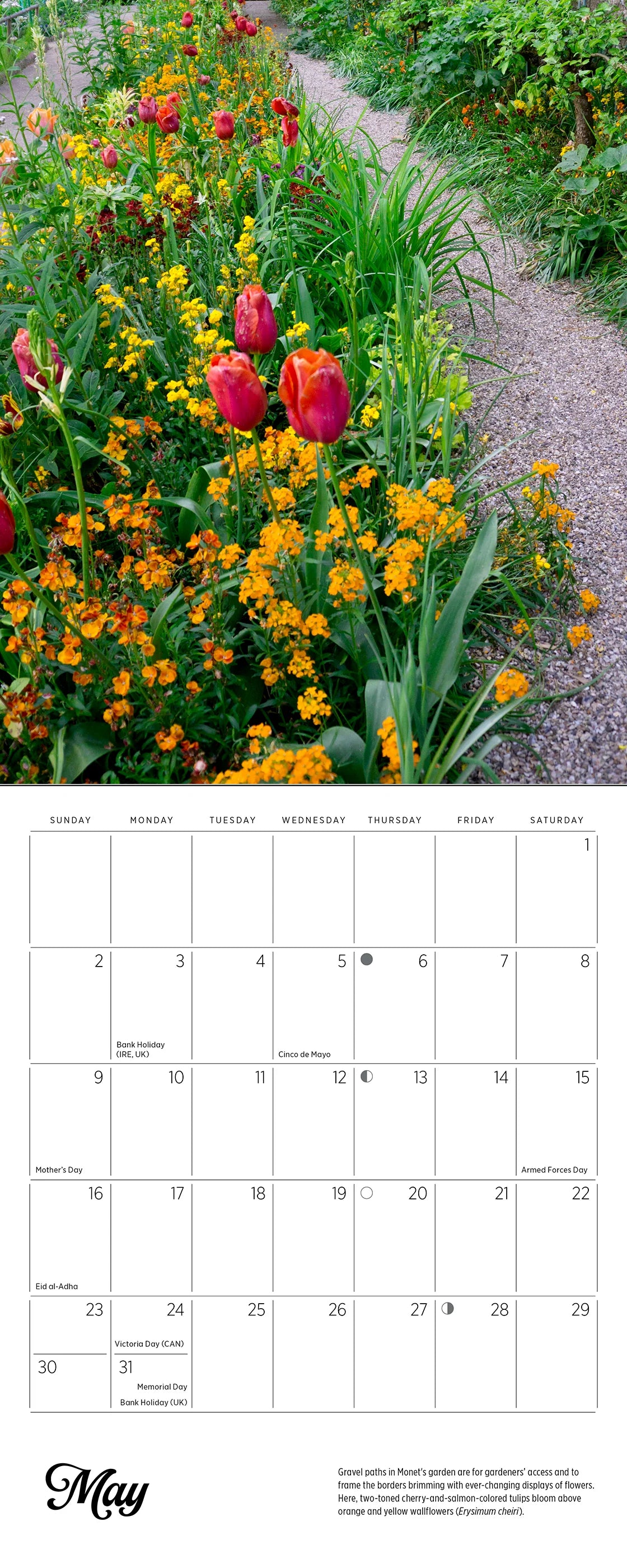 POM Monet's Passion: The Gardens at Giverny 2027 Mini Wall Calendar