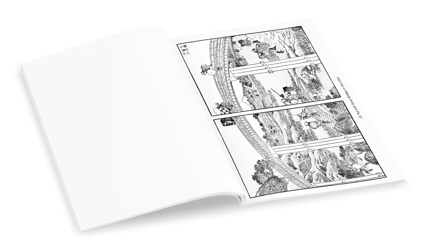 Hokusai: Views of Mt. Fuji Coloring Book