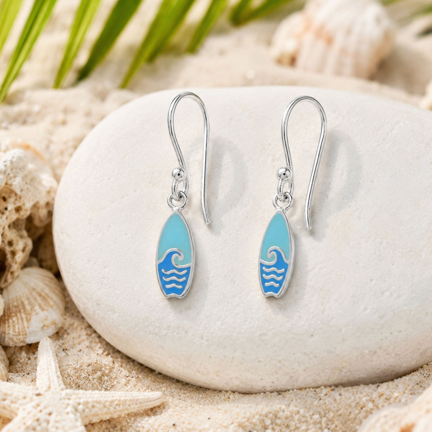 Boma Ocean Wave Surfboard Earrings