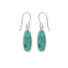 Boma Alina Teardrop Turquoise Bezel Earrings
