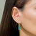 Boma Alina Teardrop Turquoise Bezel Earrings