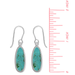 Boma Alina Teardrop Turquoise Bezel Earrings