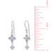Boma Double Clover Earrings - Lavender