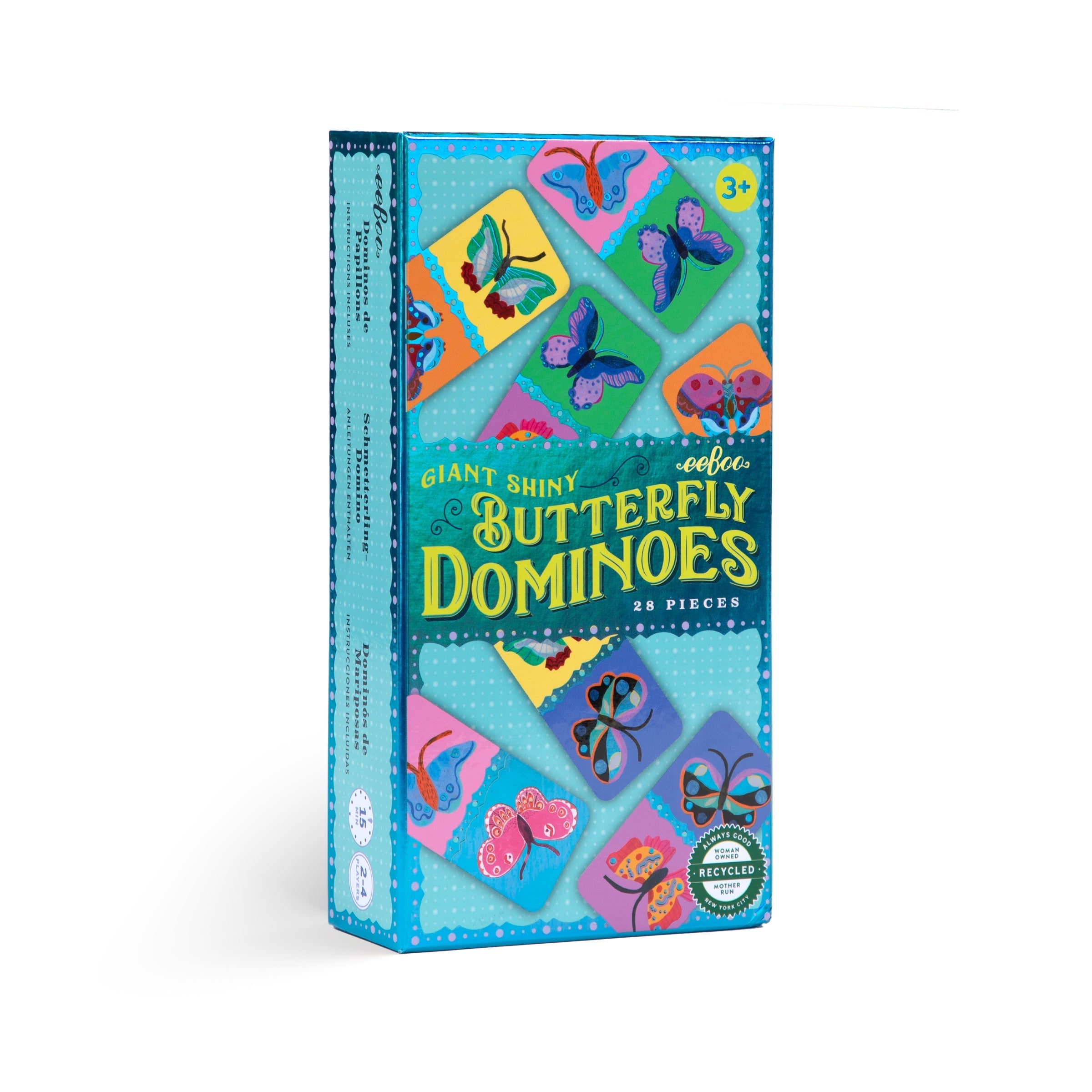 eeBoo Giant Shiny Butterfly Dominoes