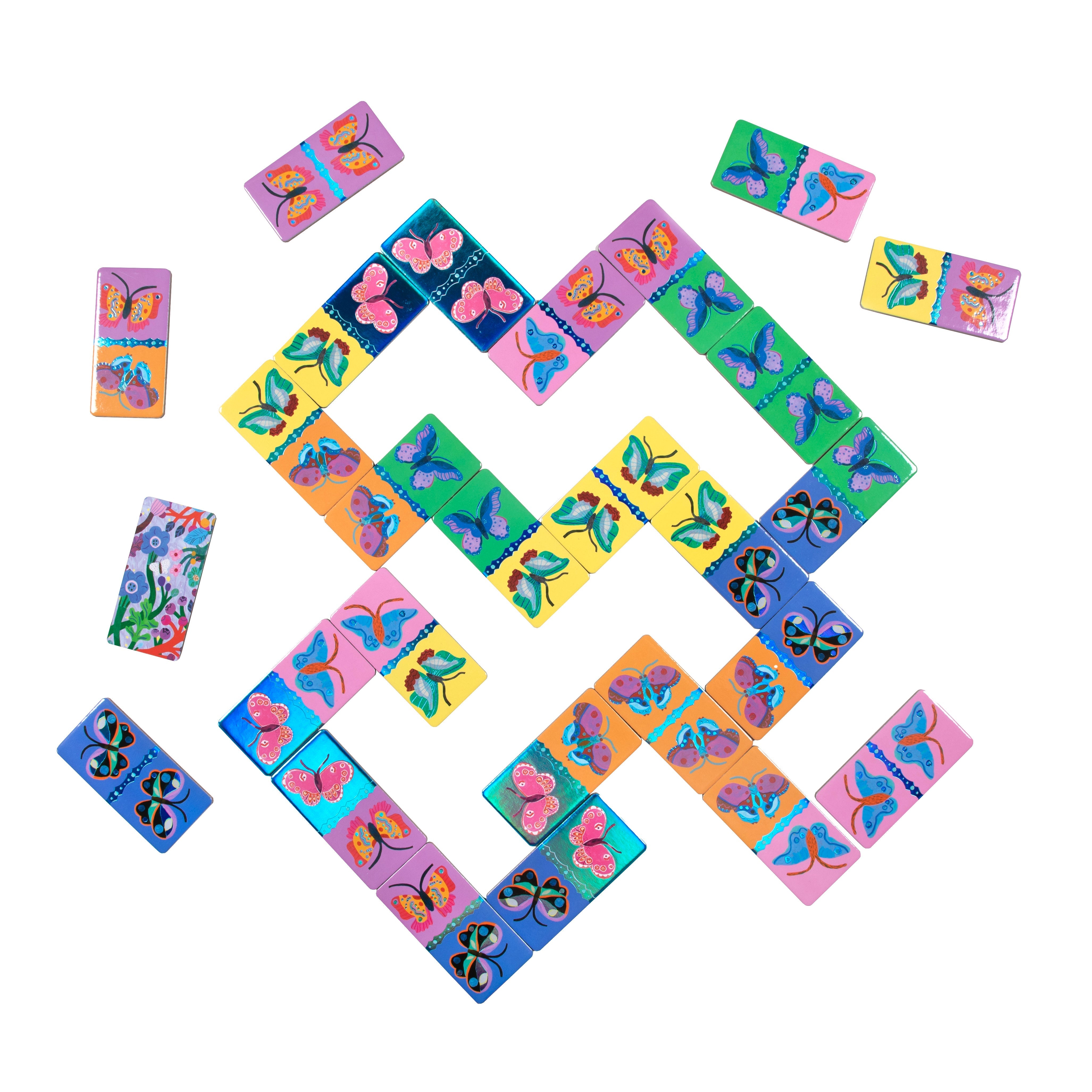 eeBoo Giant Shiny Butterfly Dominoes