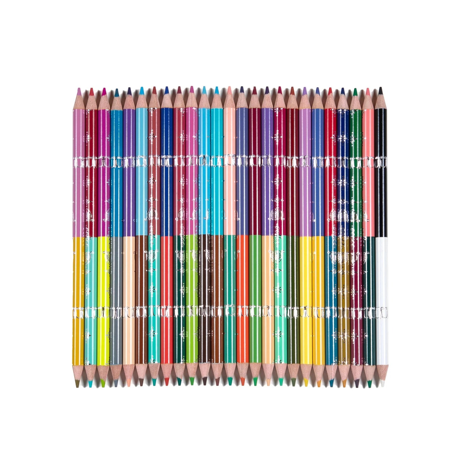 eeBoo Flora's 50 Colors - 25 Double Sided Color Pencils