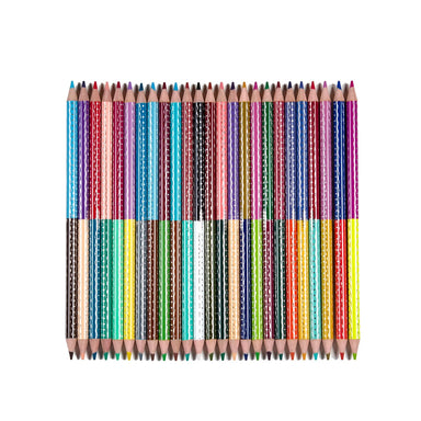 eeBoo Cecilia's 50 Colors - 25 Double Sided Color Pencils