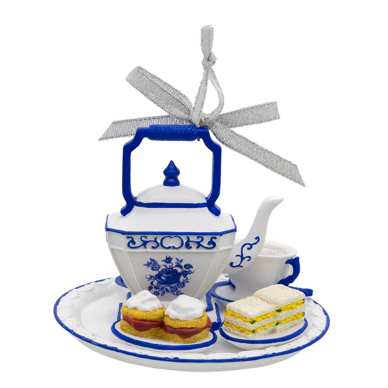 Blue & White Tea Set Ornament