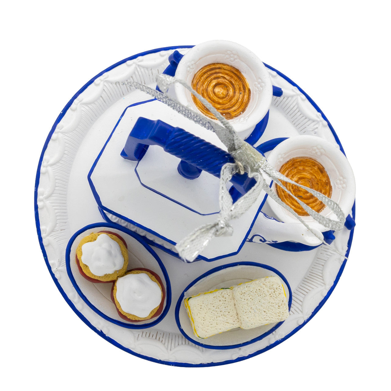 Blue & White Tea Set Ornament