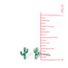 Boma Sterling Silver Post Earrings - Saguaro Cactus with Kelly Green    