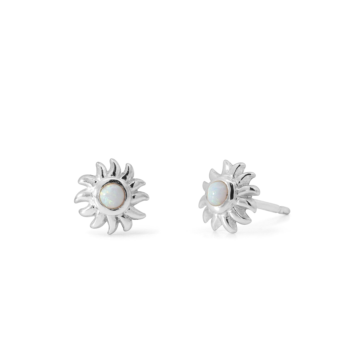 BOMA Clare Sunburst Studs with Opal