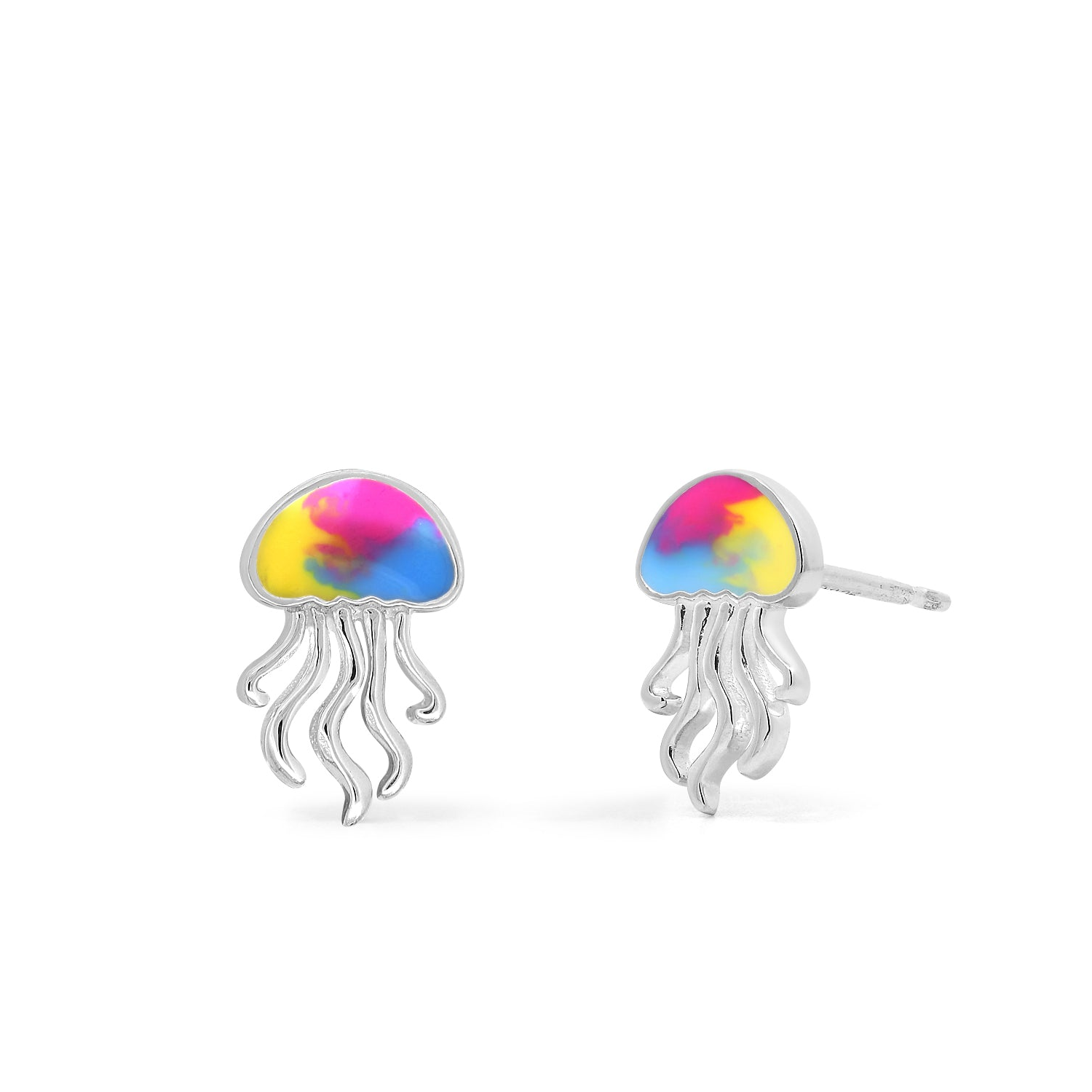 BOMA Rainbow Jellyfish Stud Earrings