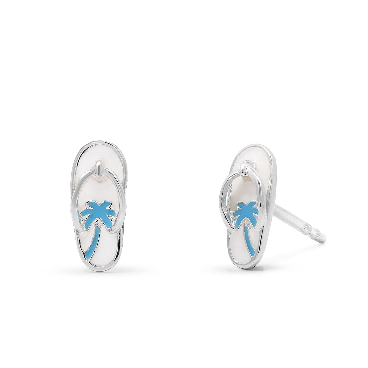 BOMA Palm Flip Flop Stud Earrings